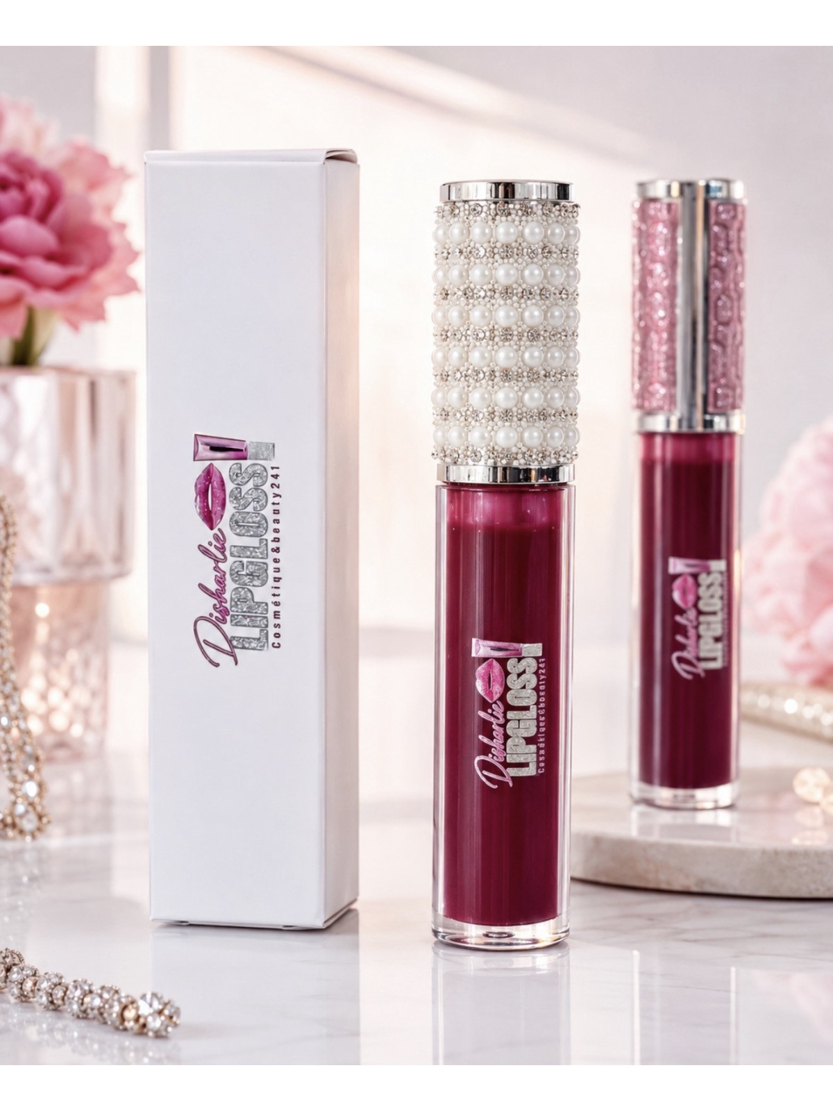 ✨Disharlie lipgloss💄rouge bordeaux