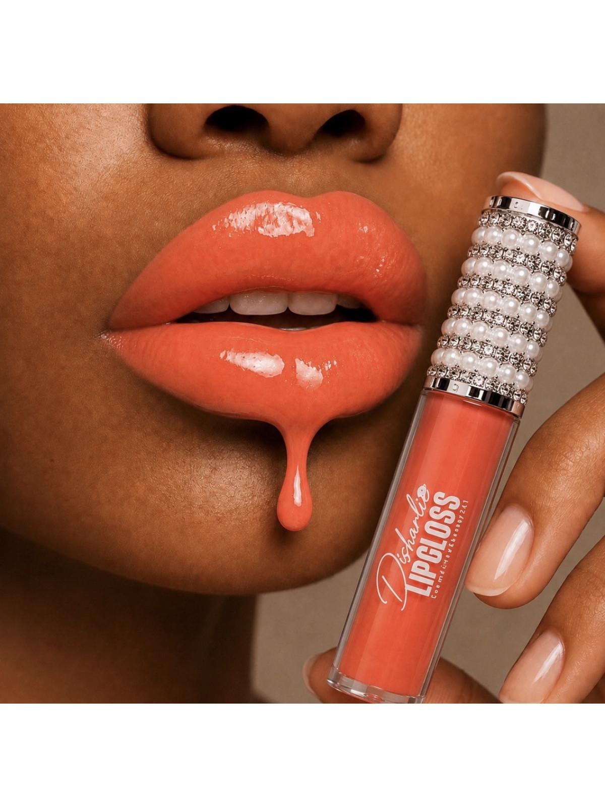 ✨Disharlie lipgloss💄corail orangé très vif