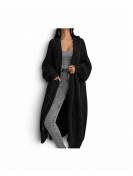 Veste Cardigan décontracté automne hiver couleur Noir