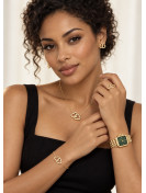 Ensemble bijoux/montre Vert