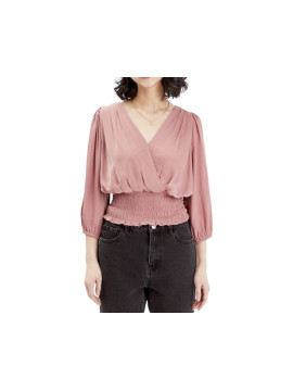 Chemise Blouse manches longues rose