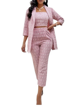 Ensembles trois pièces à texture florale