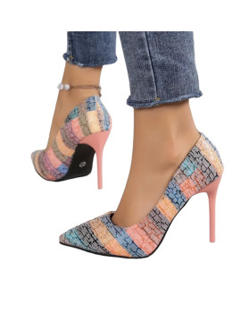 Talons hauts pointure 37 facile à enfiler multicolores