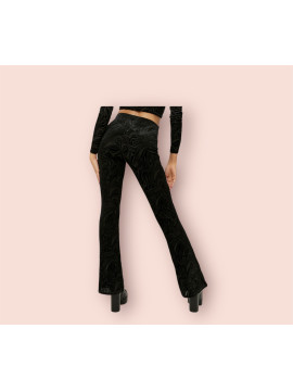 Legging Taille Haute à Découpe Noir