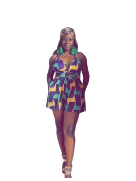 Combinaison imprimer wax africain