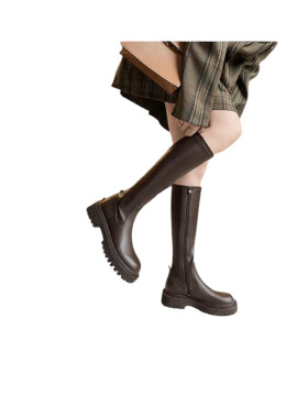 Bottes en cuir marron