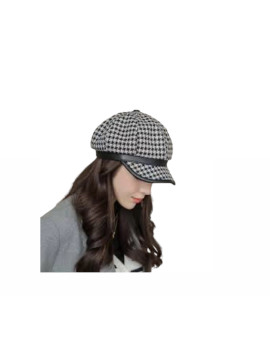 Béret à motifs pieds de